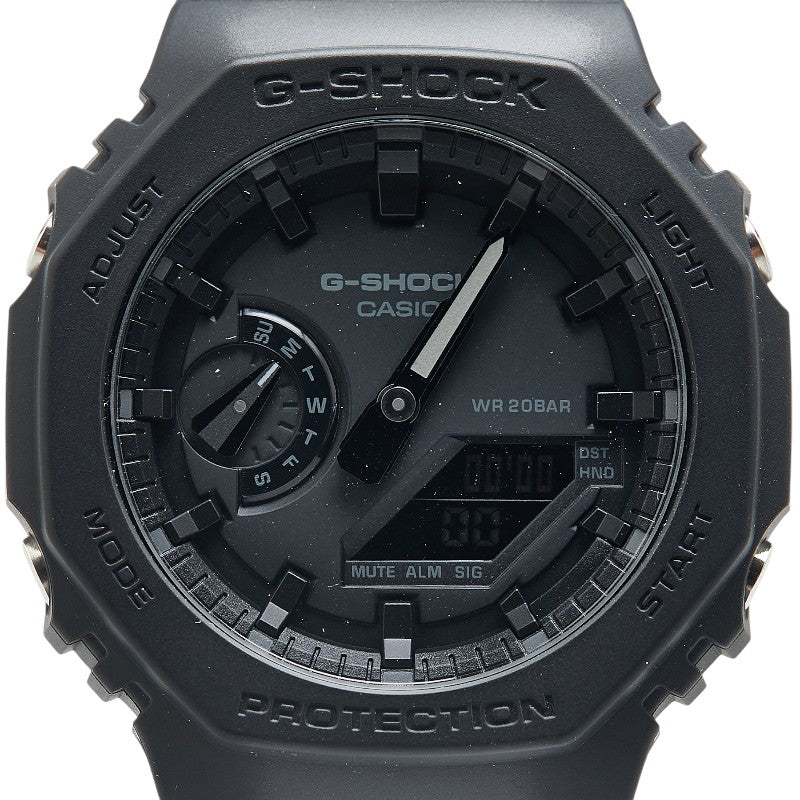 カシオ GSHOCK ジーショック 5611 JA 腕時計 GA-2100 クオーツ ブラック文字盤 ラバー ステンレススチール メンズ CASIO 【中古】