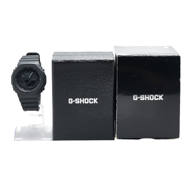 カシオ GSHOCK ジーショック 5611 JA 腕時計 GA-2100 クオーツ ブラック文字盤 ラバー ステンレススチール メンズ CASIO 【中古】