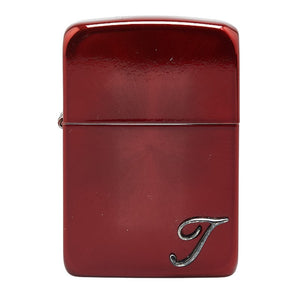 ジッポ オイルライター レッド ステンレス メンズ ZIPPO 【中古】