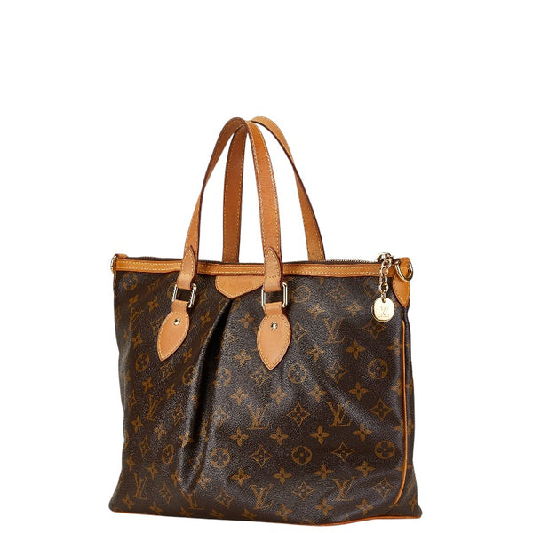 ルイ ヴィトン モノグラム　 パレルモPM ハンドバッグ ショルダーバッグ 2WAY M40145 ブラウン PVC レザー レディース LOUIS VUITTON 【中古】