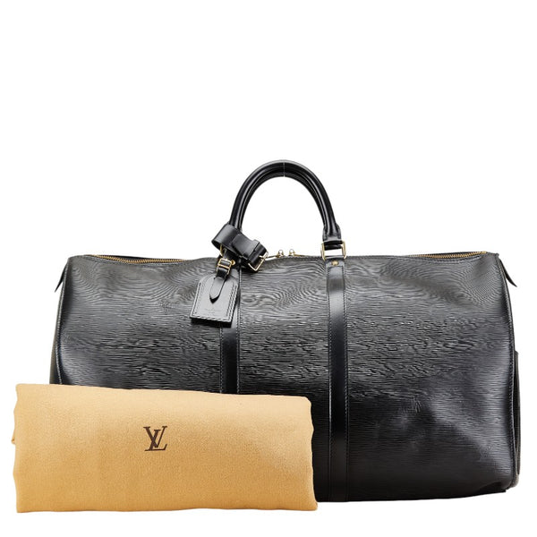 ルイ ヴィトン エピ キーポル55 ボストンバッグ トラベルバッグ  M42952 ノワール ブラック レザー レディース LOUIS VUITTON 【中古】