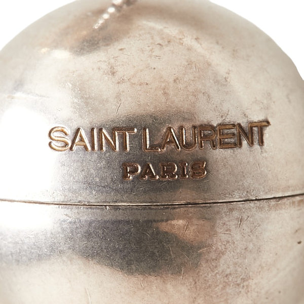 サンローラン ボール ネックレス ゴールド シルバー メッキ レディース SAINT LAURENT 【中古】