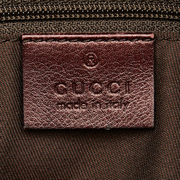 グッチ グッチシマ アビー 斜め掛け ショルダーバッグ 203257 ワインレッド レザー レディース GUCCI 【中古】