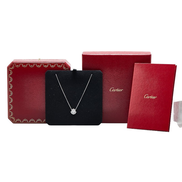 カルティエ エタンセル ドゥ ネックレス シルバー K18WG ホワイトゴールド レディース CARTIER 【中古】