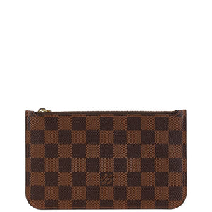 ルイ ヴィトン ダミエ ネヴァーフル付属 ポーチ ポーチ ブラウン PVC レディース LOUIS VUITTON 【中古】