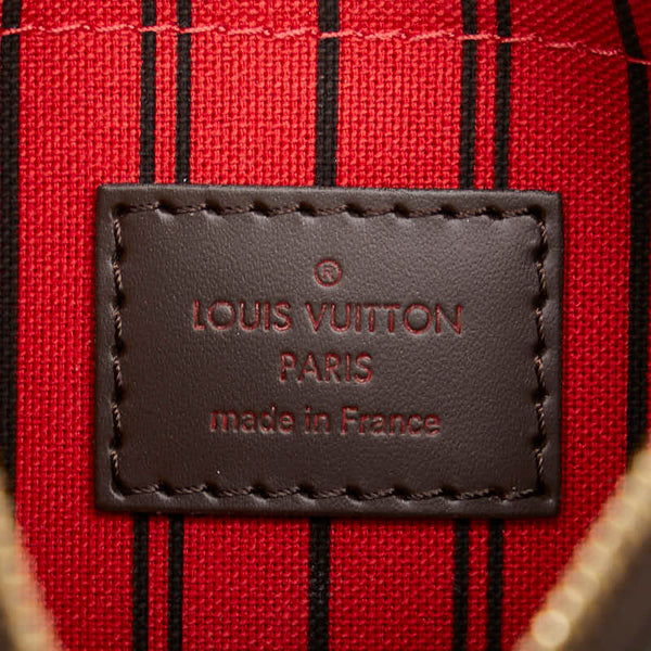 ルイ ヴィトン ダミエ ネヴァーフル付属 ポーチ ポーチ ブラウン PVC レディース LOUIS VUITTON 【中古】