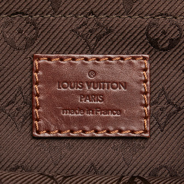 ルイ ヴィトン モノグラム マヒナ ポシェット オナタ ハンドバッグ M40003 ブラウン レザー レディース LOUIS VUITTON 【中古】