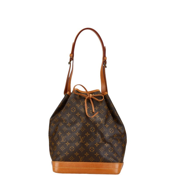 ルイ ヴィトン モノグラム ノエ 肩掛け ショルダーバッグ M42224 ブラウン PVC レザー レディース LOUIS VUITTON 【中古】