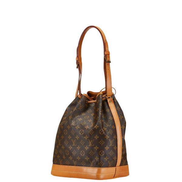 ルイ ヴィトン モノグラム ノエ 肩掛け ショルダーバッグ M42224 ブラウン PVC レザー レディース LOUIS VUITTON 【中古】