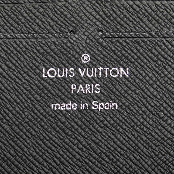 ルイ ヴィトン ダミエ グラフィット ジッピードラゴンヌ L字ファスナー 長財布 N60379 ブラック PVC レザー メンズ LOUIS VUITTON 【中古】