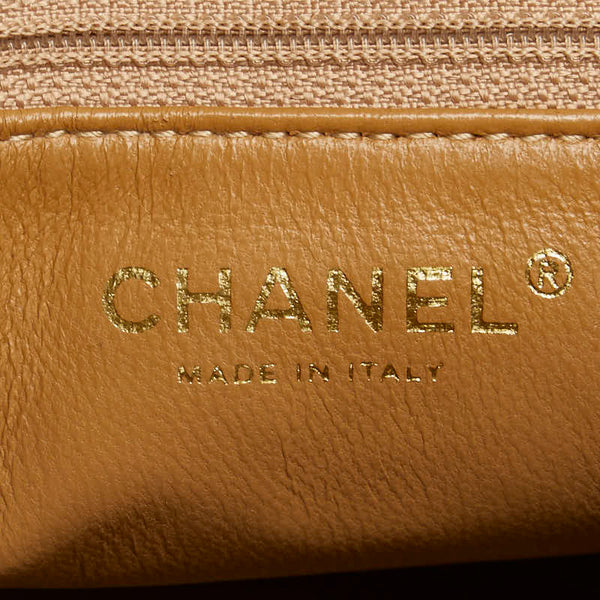 シャネル マトラッセ 復刻トート ココマーク トートバッグ ベージュ キャビアスキン レディース CHANEL 【中古】