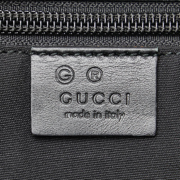 グッチ ハンドバッグ トートバッグ 273347 ブラック キャンバス レザー レディース GUCCI 【中古】