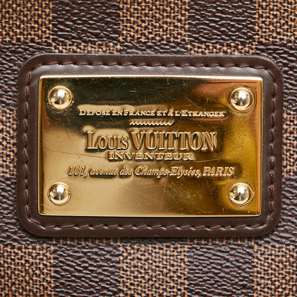 ルイ ヴィトン ダミエ エヴァ チェーン ハンドバッグ ショルダーバッグ 2WAY N55213 ブラウン PVC レザー レディース LOUIS VUITTON 【中古】