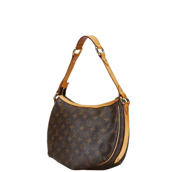 ルイ ヴィトン モノグラム トゥラムPM ハンドバッグ ショルダーバッグ M40076 ブラウン PVC レザー レディース LOUIS VUITTON 【中古】