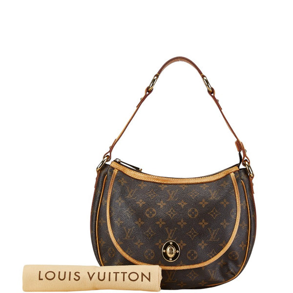 ルイ ヴィトン モノグラム トゥラムPM ハンドバッグ ショルダーバッグ M40076 ブラウン PVC レザー レディース LOUIS VUITTON 【中古】