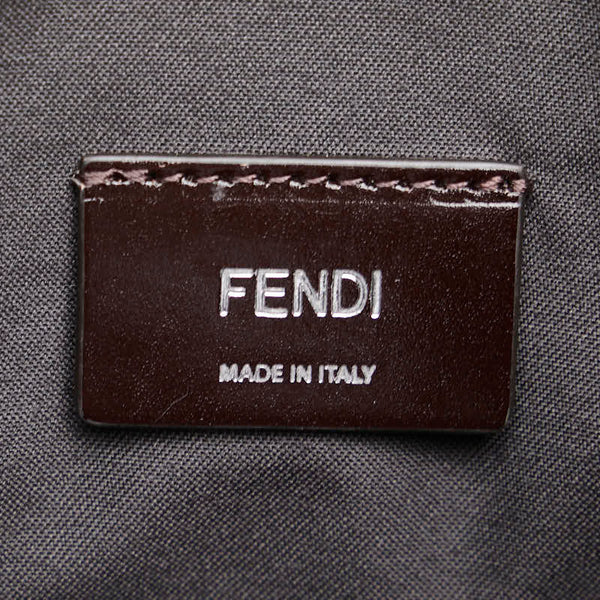 フェンディ ズッカ FFロゴ 斜め掛け ショルダーバッグ 7VA601 ブラック ブラウン キャンバス レザー レディース FENDI 【中古】