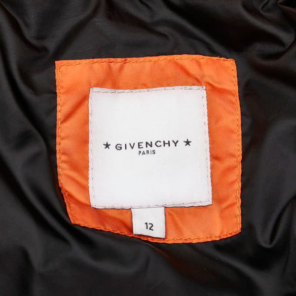 ジバンシー ダウンジャケット サイズ：12 ブラック ホワイト ポリエステル ポリウレタン ダウンフェザー レディース Givenchy 【中古】