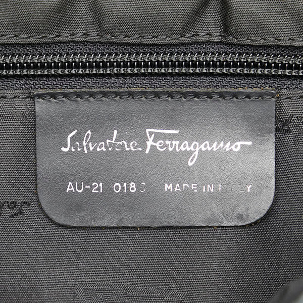 サルヴァトーレフェラガモ ショルダーバッグ ハンドバッグ 2WAY ブラック ナイロン レディース Salvatore Ferragamo 【中古】