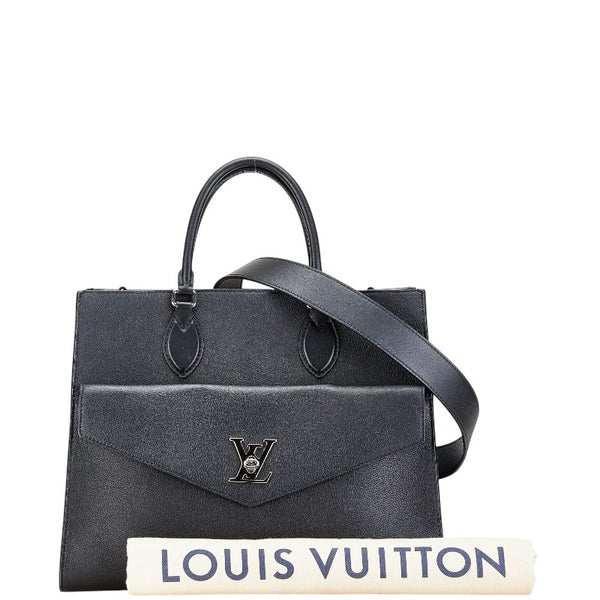 ルイ ヴィトン ロックミートートMM ハンドバッグ ショルダーバッグ 2WAY M56099 ノワール ブラック レザー レディース LOUIS VUITTON 【中古】