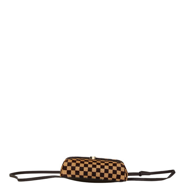 ルイ ヴィトン ダミエ ソバージュ ガゼル ショルダーバッグ M92130 ブラウン ハラコ レザー レディース LOUIS VUITTON 【中古】