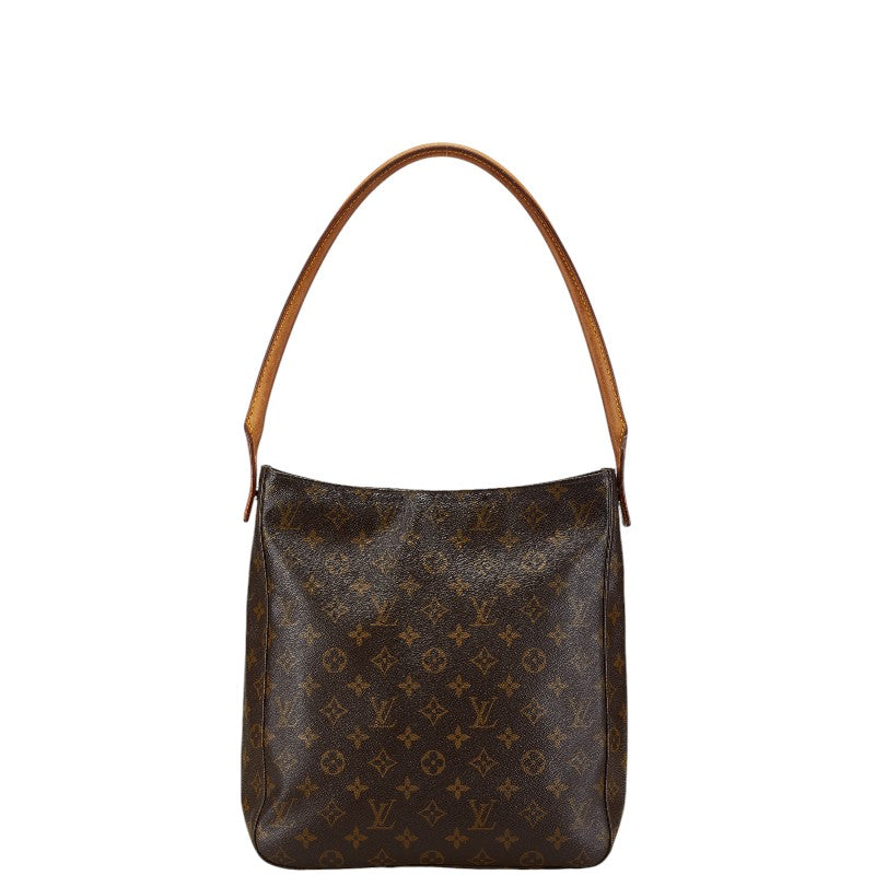 ルイ ヴィトン モノグラム ルーピングGM ショルダーバッグ ハンドバッグ M51145 ブラウン PVC レザー レディース LOUIS VUITTON 【中古】