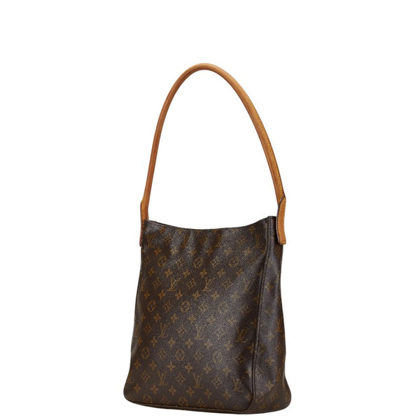 ルイ ヴィトン モノグラム ルーピングGM ショルダーバッグ ハンドバッグ M51145 ブラウン PVC レザー レディース LOUIS VUITTON 【中古】