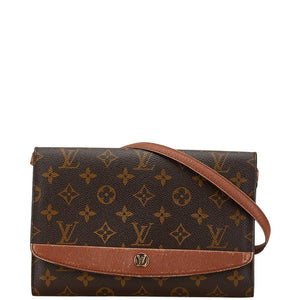 ルイ ヴィトン モノグラム ボルドー24 ショルダーバッグ M51798 ブラウン PVC レザー レディース LOUIS VUITTON 【中古】