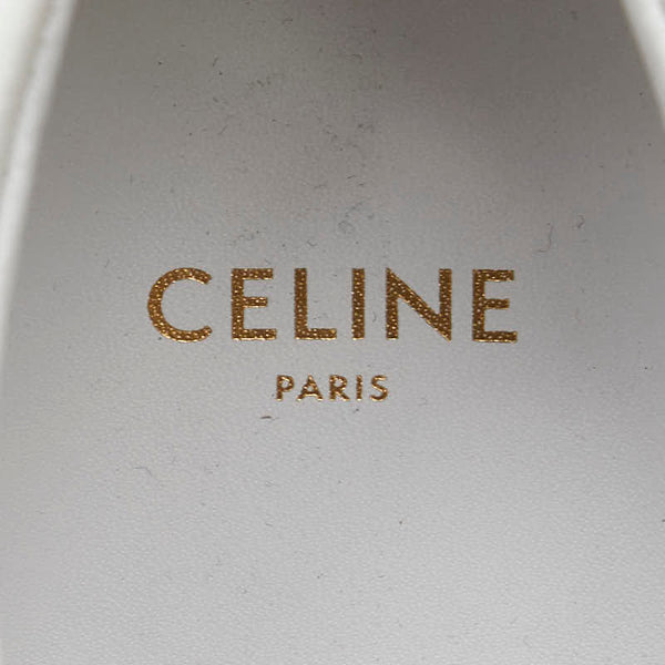 セリーヌ テレパシー ラブ スニーカー サイズ：38 ホワイト レッド レザー レディース CELINE 【中古】