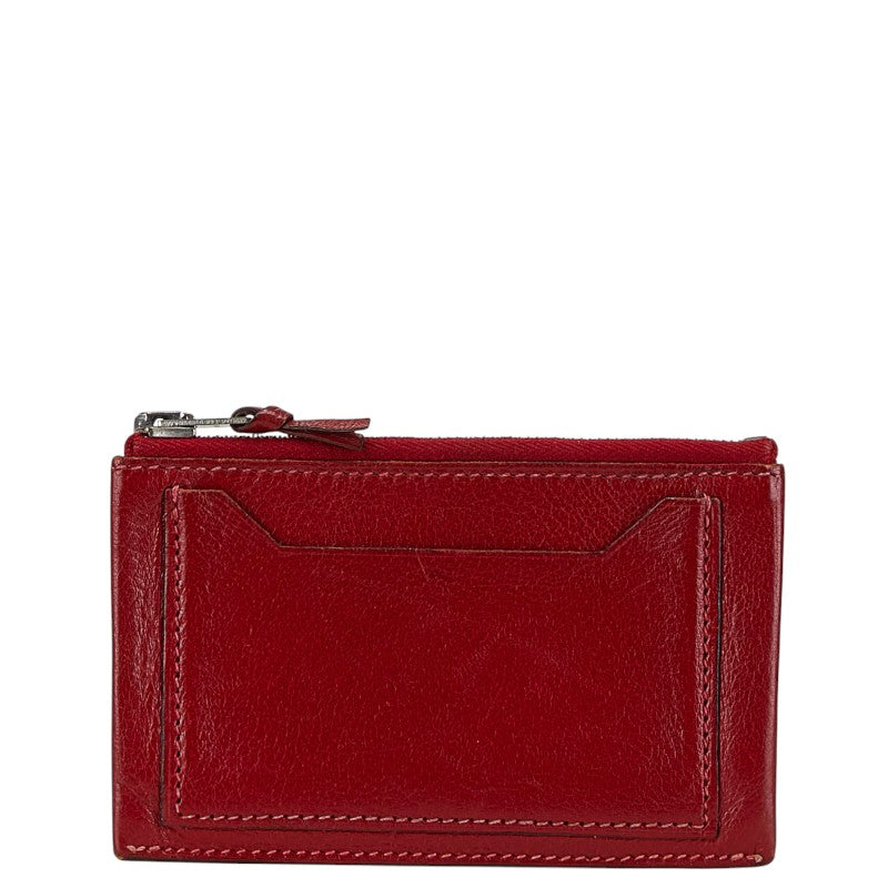 エルメス クラリス PM コインケース 小銭入れ レッド レザー レディース HERMES 【中古】