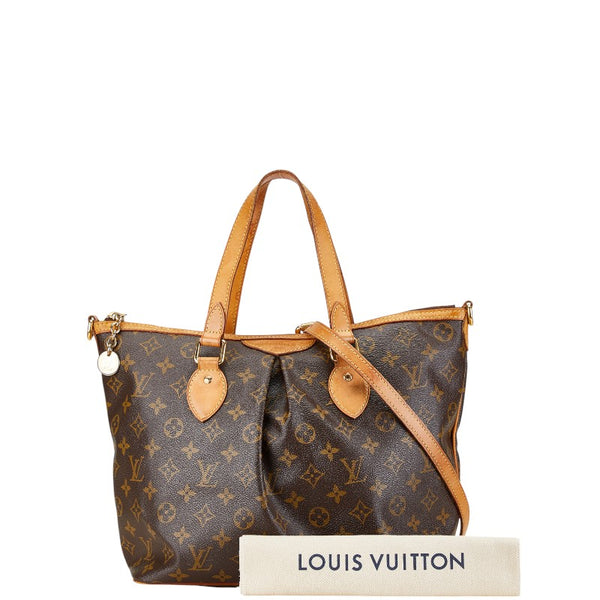 ルイ ヴィトン モノグラム　 パレルモPM ハンドバッグ ショルダーバッグ 2WAY M40145 ブラウン PVC レザー レディース LOUIS VUITTON 【中古】