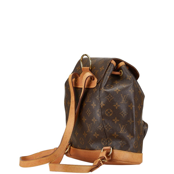 ルイ ヴィトン モノグラム モンスリMM リュック バックパック M51136 ブラウン PVC レザー レディース LOUIS VUITTON 【中古】