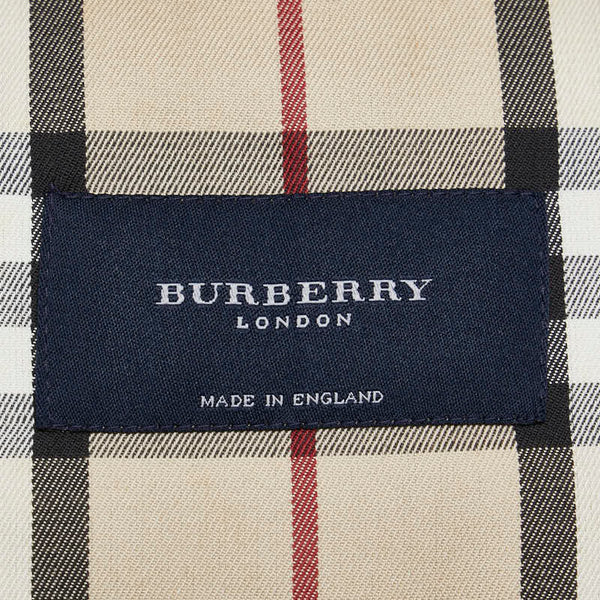 バーバリー ノバチェック トレンチコート ワインレッド コットン レディース BURBERRY 【中古】