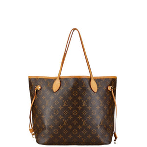 ルイ ヴィトン ダミエ ネヴァーフルMM トートバッグ ショルダーバッグ N51105 ブラウン PVC レザー レディース LOUIS VUITTON 【中古】