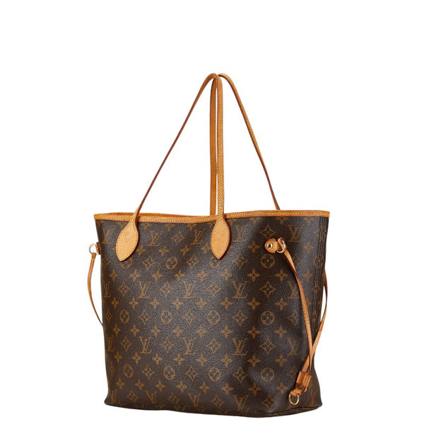 ルイ ヴィトン ダミエ ネヴァーフルMM トートバッグ ショルダーバッグ N51105 ブラウン PVC レザー レディース LOUIS VUITTON 【中古】