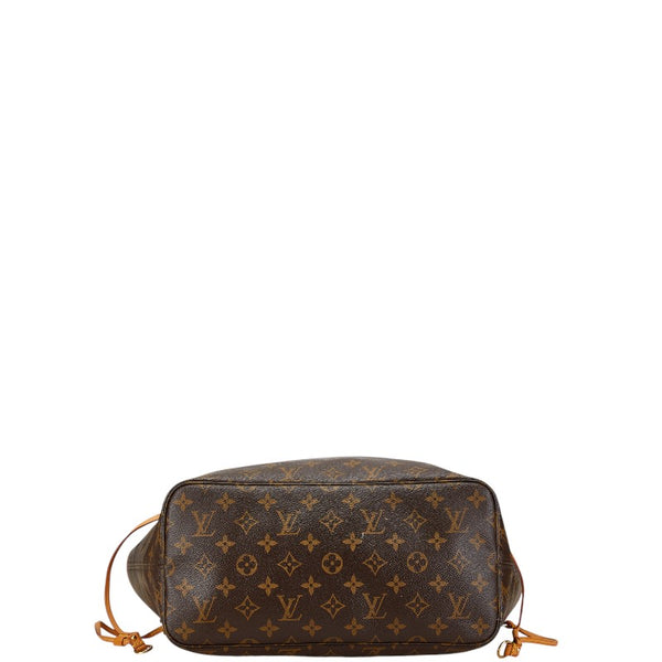 ルイ ヴィトン ダミエ ネヴァーフルMM トートバッグ ショルダーバッグ N51105 ブラウン PVC レザー レディース LOUIS VUITTON 【中古】