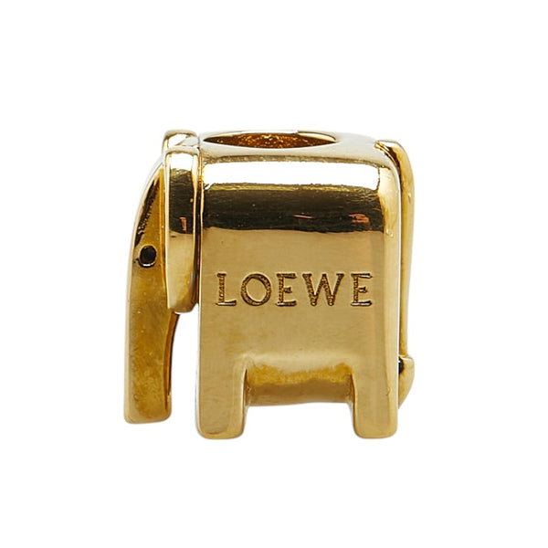 ロエベ エレファント ダイス パーソナライズド チャーム ゴールド メッキ レディース LOEWE 【中古】