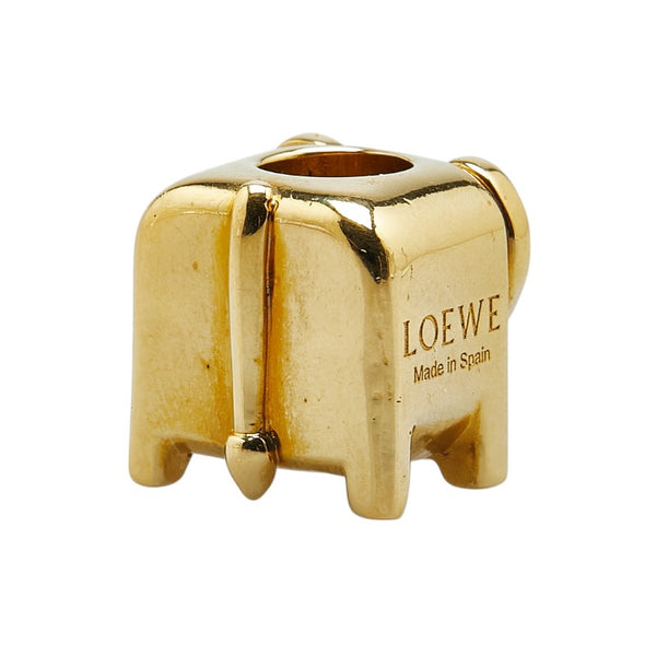 ロエベ エレファント ダイス パーソナライズド チャーム ゴールド メッキ レディース LOEWE 【中古】