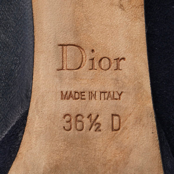 ディオール パンプス サイズ：36 1/2 ブラック レザー レディース Dior 【中古】