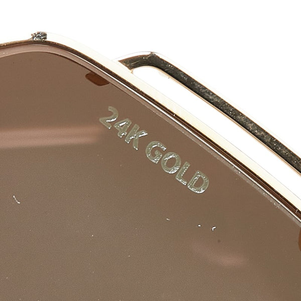 クロムハーツ BABY BITCH OCTAGONAL オクタゴナル サングラス ゴールド ブラウン メッキ メンズ CHROME HEARTS 【中古】