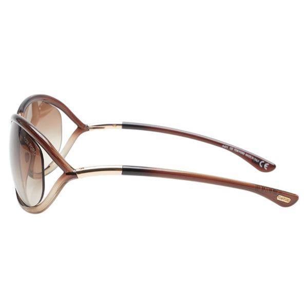 トムフォード Jennifer ジェニファー サングラス TF8 ブラウン プラスチック レディース TOM FORD 【中古】