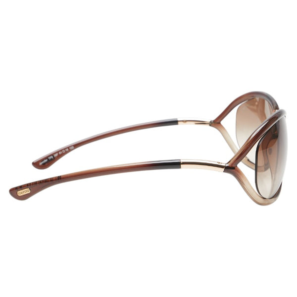 トムフォード Jennifer ジェニファー サングラス TF8 ブラウン プラスチック レディース TOM FORD 【中古】