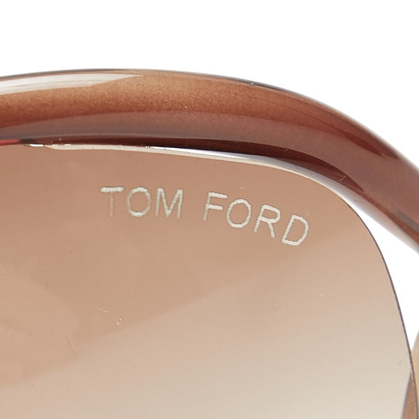 トムフォード Jennifer ジェニファー サングラス TF8 ブラウン プラスチック レディース TOM FORD 【中古】