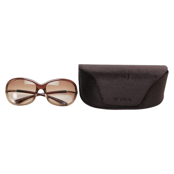 トムフォード Jennifer ジェニファー サングラス TF8 ブラウン プラスチック レディース TOM FORD 【中古】