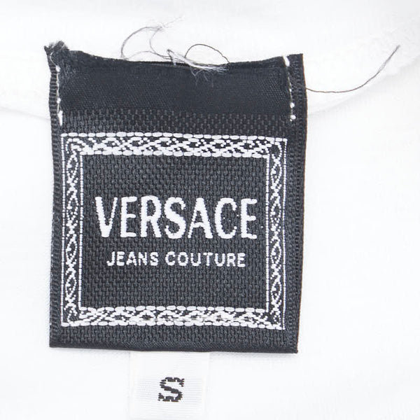 ヴェルサーチェ Couture Maurice Béjart モーリス ベジャール バックプリント Tシャツサイズ：S ホワイト マルチカラー コットン メンズ VERSACE 【中古】