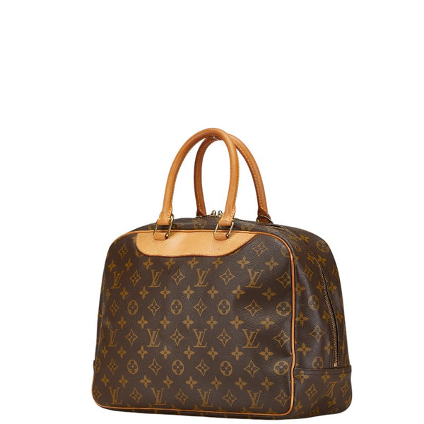 ルイ ヴィトン モノグラム ドーヴィル ハンドバッグ M47270 ブラウン PVC レザー レディース LOUIS VUITTON 【中古】