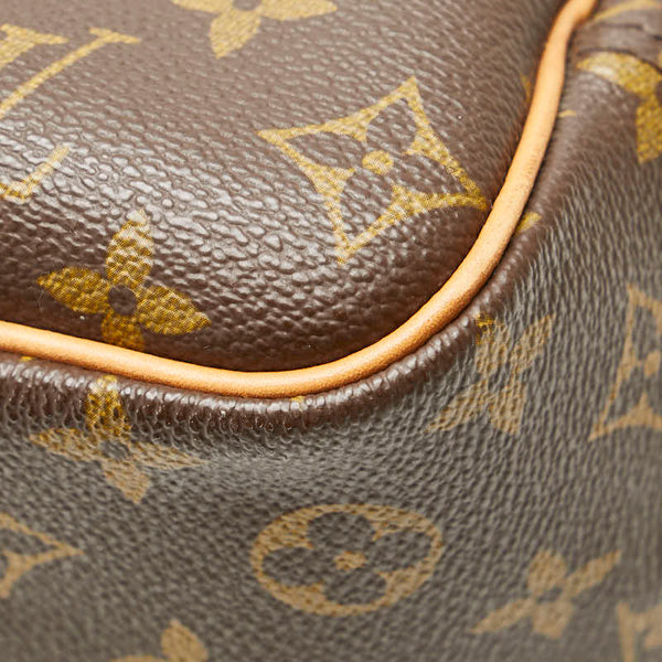 ルイ ヴィトン モノグラム ドーヴィル ハンドバッグ M47270 ブラウン PVC レザー レディース LOUIS VUITTON 【中古】