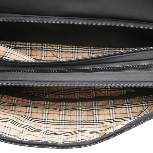 バーバリー ノバチェック ハンドバッグ ショルダーバッグ 2WAY ブラック ナイロン レディース BURBERRY 【中古】