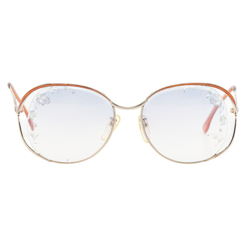 サンローラン フラワー 花 モチーフ サングラス オレンジ ブルー プラスチック レディース SAINT LAURENT 【中古】