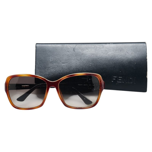 フェンディ サングラス FS5275 ブラウン プラスチック レディース FENDI 【中古】