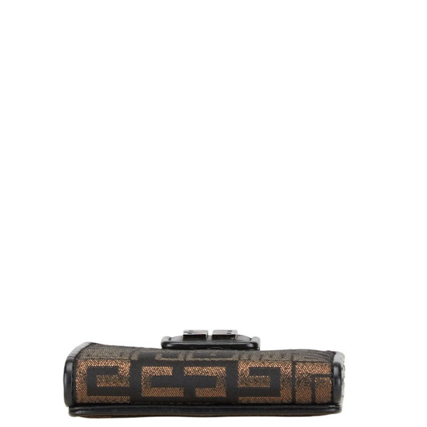 ジバンシー ロゴ 二つ折り財布 Wホック コンパクト 財布 ブラック ゴールド キャンバス レザー レディース Givenchy 【中古】